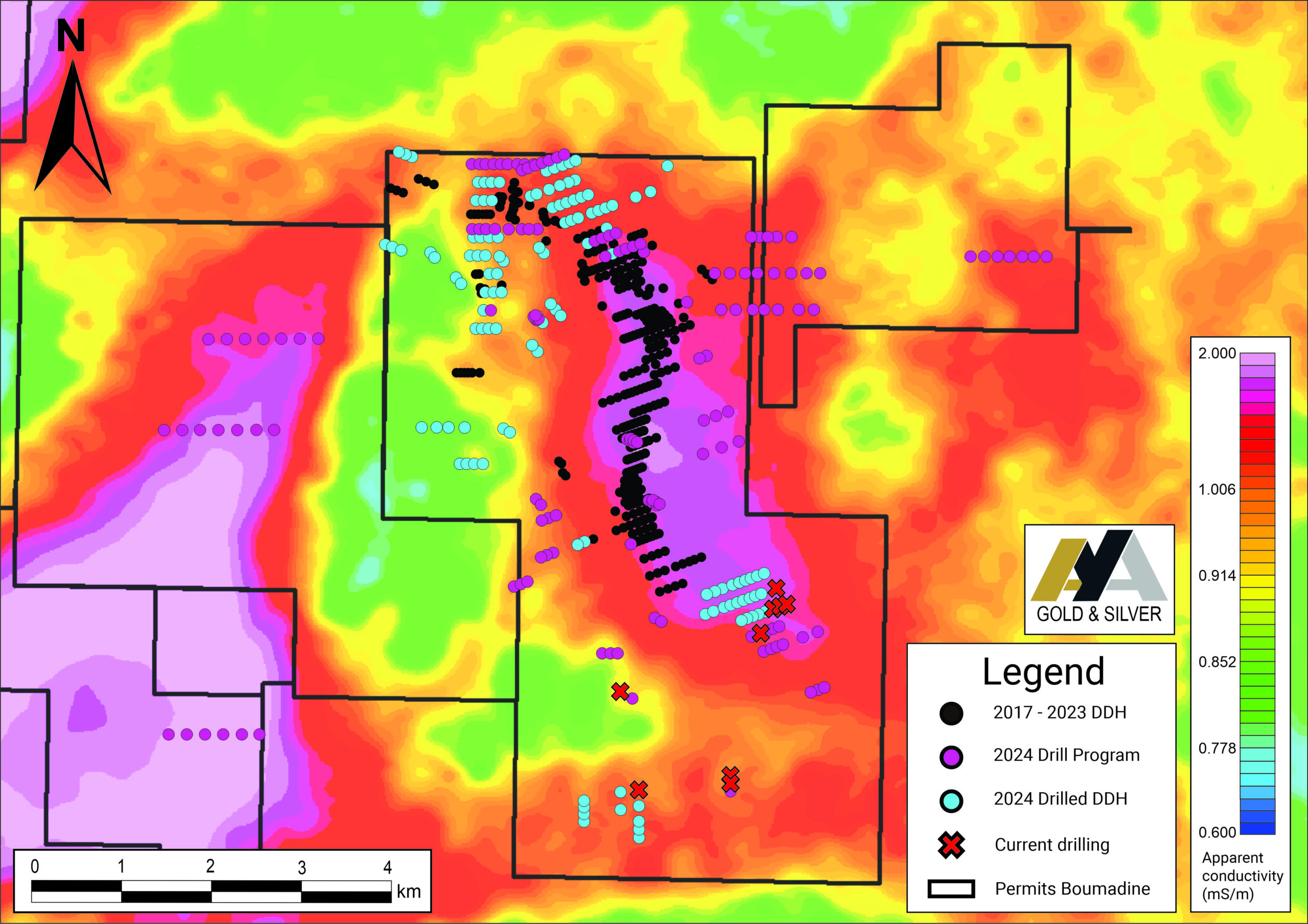 Aya Gold & Silver Extends Boumadine Main Zone to 5.4km and Reports High-Grade Drill Results